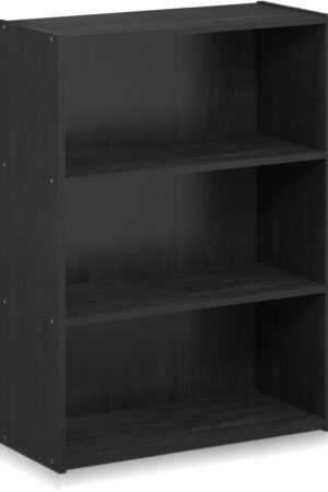 3-Tier Open Shelf Bookcase, Americano