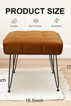 Vanity Stool, Makeup Stool, Vanity Stools for Makeup, Vanity Chair, Vanity Stool Seating, Vanity Chair for Makeup Room (Brown)