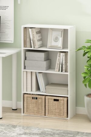 4-Tier Bookcase/Bookshelf/Storage Shelves, White