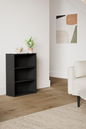 3-Tier Open Shelf Bookcase, Americano